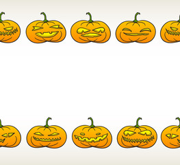 Halloween pumpkins pattern