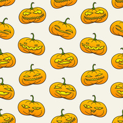 Halloween pumpkins pattern