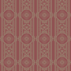 Seamless damask decorative wallpaper