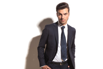 Fototapeta premium serious young elegant business man