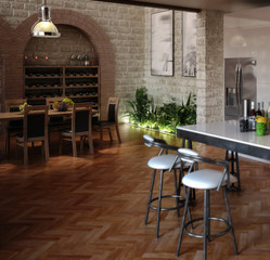 Kitchen in the Loft (focus)