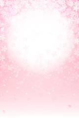 桜　年賀状　背景