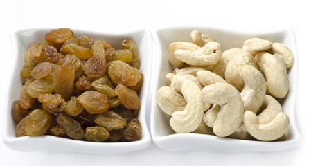 Heathy cashew and rasin