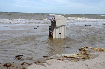 Unwetter an der Ostsee