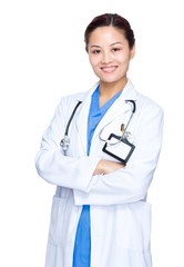 Medical woman doctor portrait