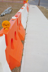 A construction barrier.