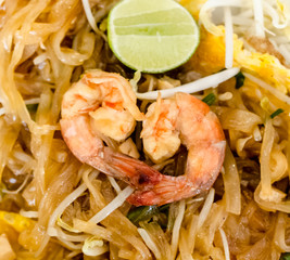 Pad Thai with fresh shrimp
