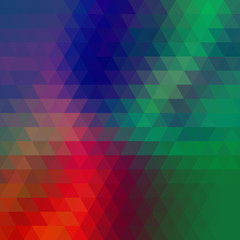 Multicolor Abstract Background Consisting of Triangles