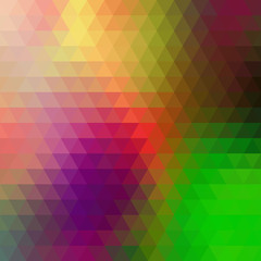 Multicolor Abstract Background Consisting of Triangles