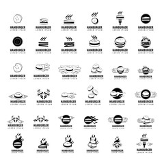 Hamburger Icons Set - Isolated On White Background