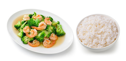 rice in a white bowl delicious food Thailand style