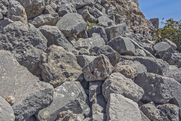 Ancient fortress in Israel Nimrod.