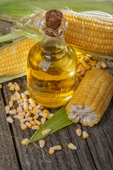 Freshly picked domestic corn with corn oil © DDsign