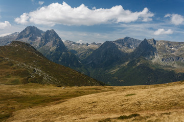 Obraz premium alpine peaks in Aiguilles Rouges Nature Reserve