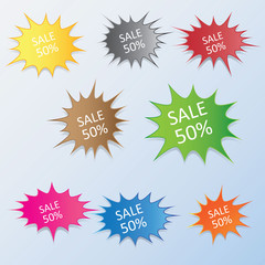 Starburst bursting vector clip art Illustration