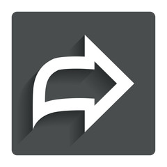 Arrow sign icon. Next button. Navigation symbol