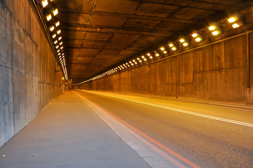 Naklejka premium Road tunnel