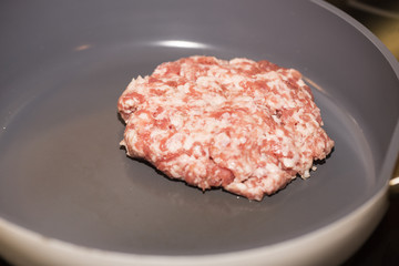 Making burger