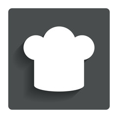 Chef hat sign icon. Cooking symbol.
