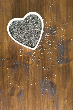 Heart Healthy Chia Seeds Vertical