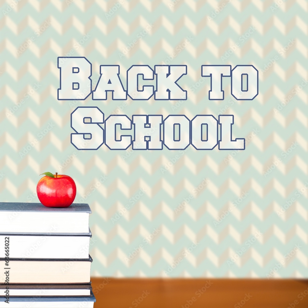 Poster composite image of back to school message
