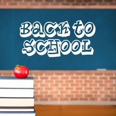 Composite image of back to school message