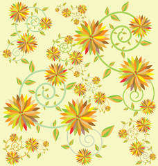 Flower Background Use for Design