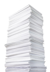 huge paper stack