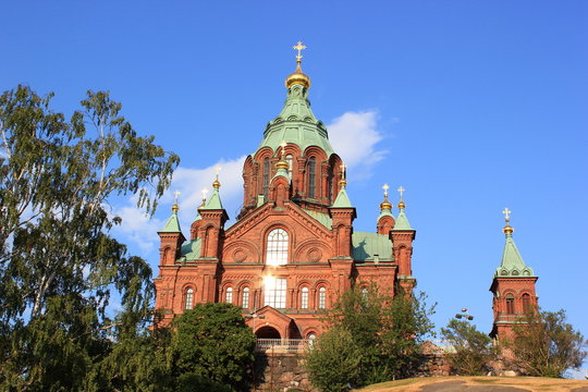 Die Uspenski-Kathedrale, Wahrzeichen von Helsinki