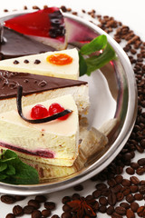 Assortment of pieces of cake, close up © Africa Studio