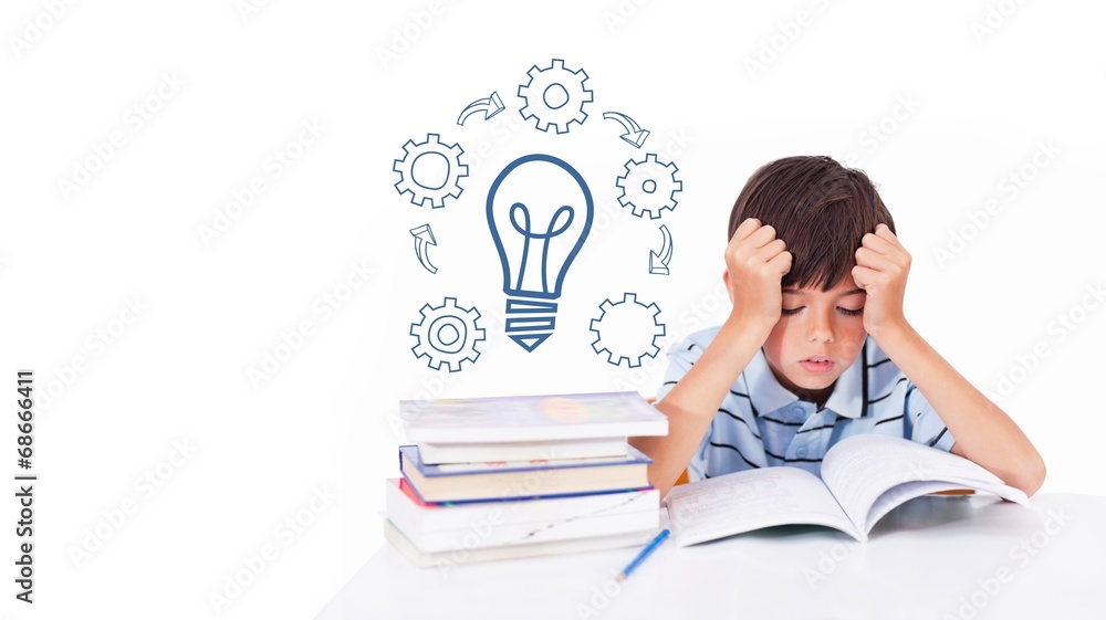Poster composite image of idea and innovation graphic