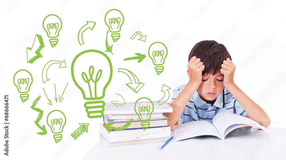Poster composite image of idea and innovation graphic