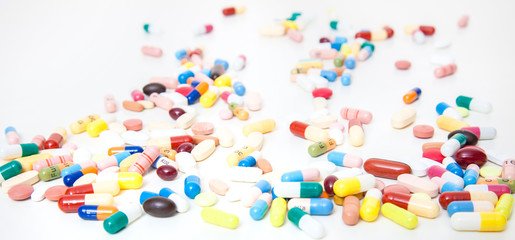 Fototapeta na wymiar Various pharmaceuticals