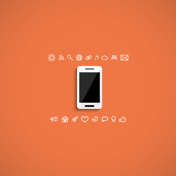 white smartphone