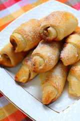 Rolls with nuts and honey
