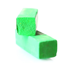 Colorful artists pastel isolated on white