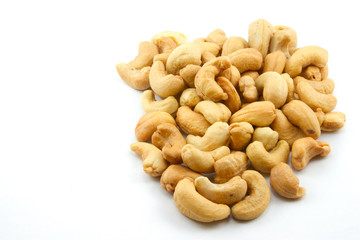 Close up cashew nuts
