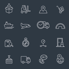 Logistics icons