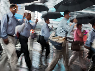 rainy day motion blur