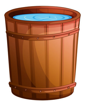 A big bucket of water