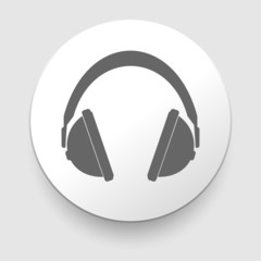 vector headphones icons