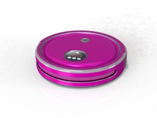 Robot vacuum cleaner 3d render