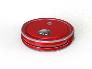Robot vacuum cleaner 3d render