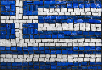 Mosaic flag of Greece