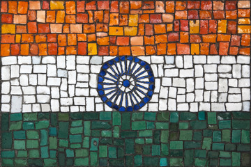 Mosaic flag of India