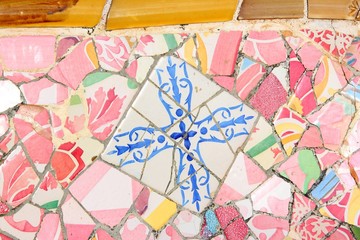 Barcelona, Spain - Gaudi mosaic