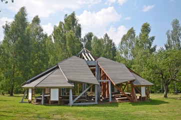 wooden gazebo
