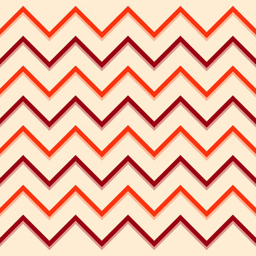 Zickzackmuster orange rot