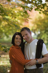 Fototapeta premium Paar umarmen,lächelnd,Portrait