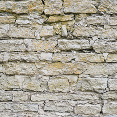 Old castle brick wall